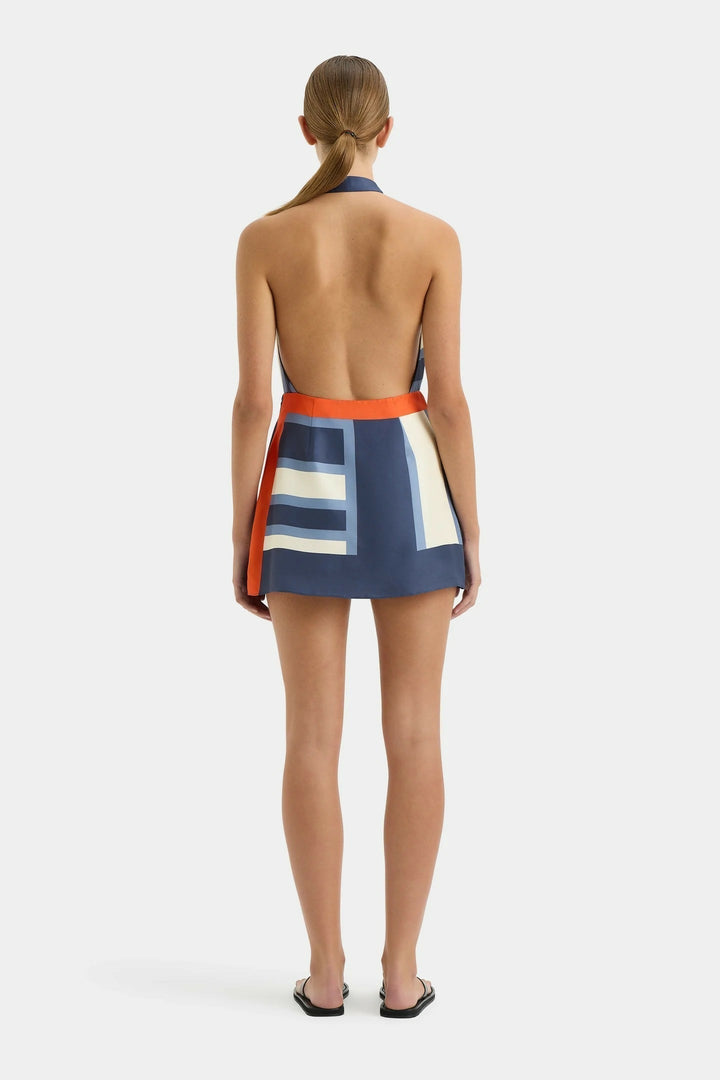 Solenne Striped Halter Mini Dress product image 3