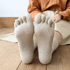 Breathable Five - Toe Socks — Women's Moisture - Wicking Comfort Fit (grey EU 36 - 40) - | Zavonix