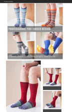 Men’s Toe Socks — Breathable Cotton Blend with Blister Protection (Red EU40 - 46) - | Zavonix