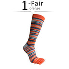 Men’s Toe Socks — Breathable Cotton Blend with Blister Protection (Red EU40 - 46) - | Zavonix