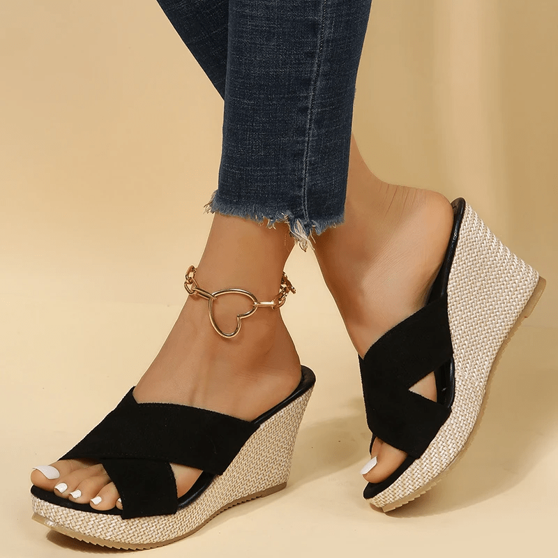 Sorelle Cross-Strap Wedge Sandals product image 5