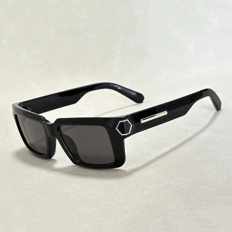Soren Bold — UV400 Sunglasses with Acetate Frame and Metal Temples (Tea ) - | Zavonix