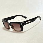 Soren Bold — UV400 Sunglasses with Acetate Frame and Metal Temples (Tea ) - | Zavonix