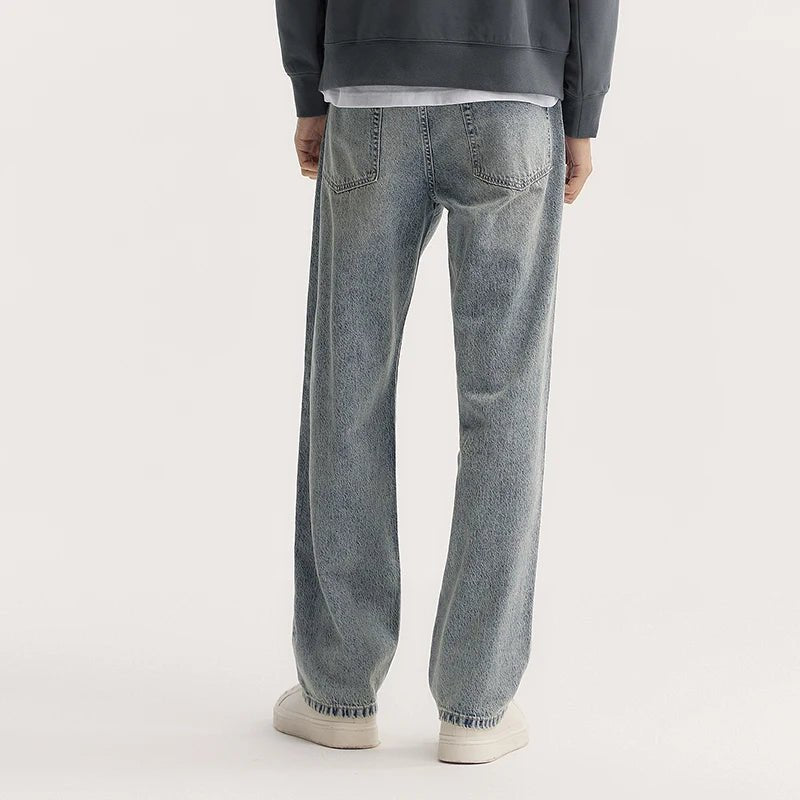 Soren Vintage Jeans — Wide - Leg Denim with Faded Wash Finish (Light Blue 26) - | Zavonix