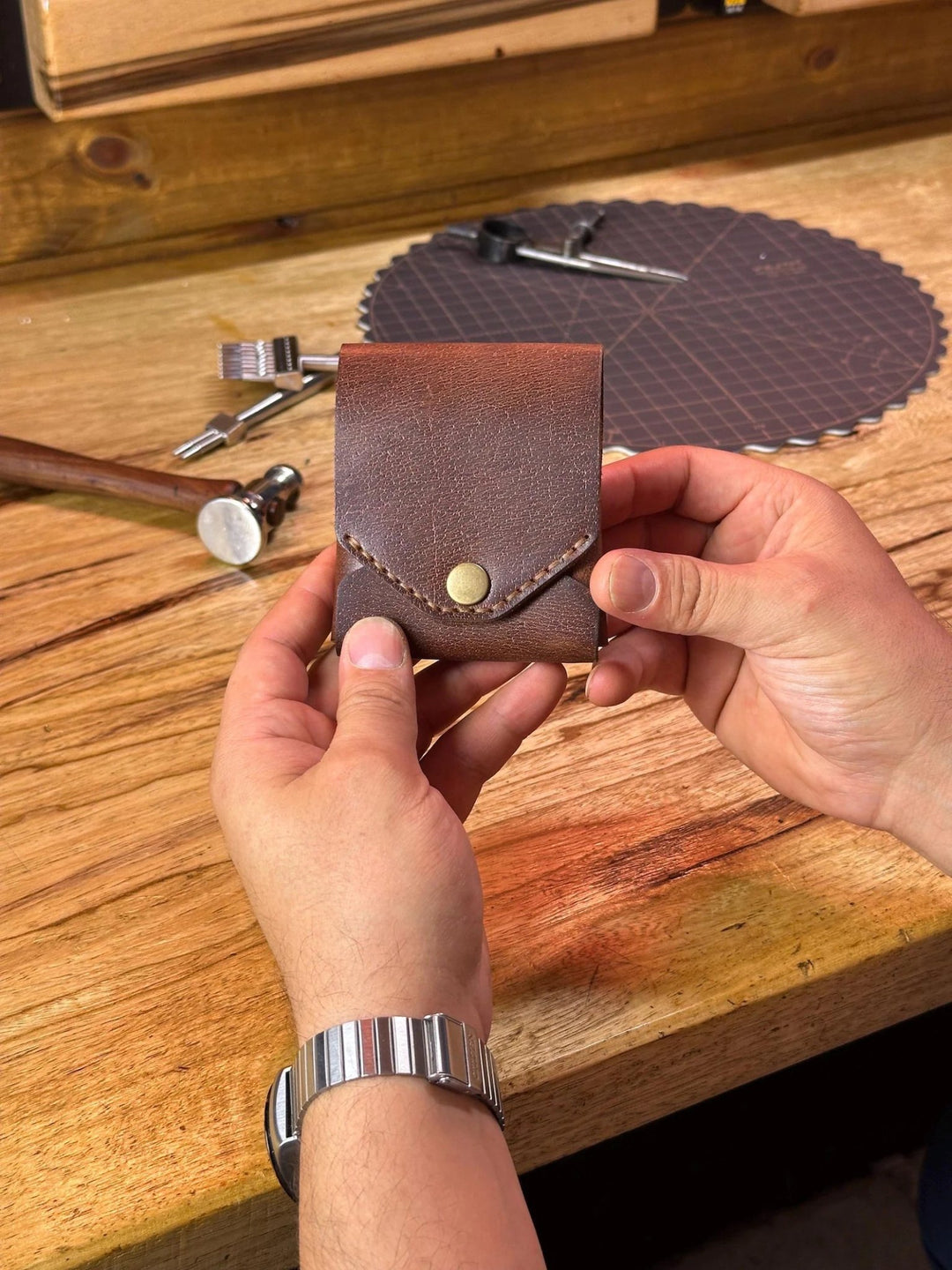 Sorrin Leather Wallet | Handmade Full Grain with Pen Slot