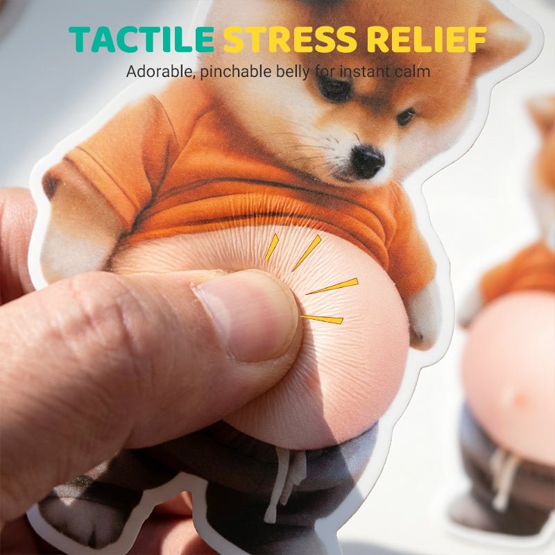 Squeezable 3D Dog Door Stopper Wall Guard Product Image 03