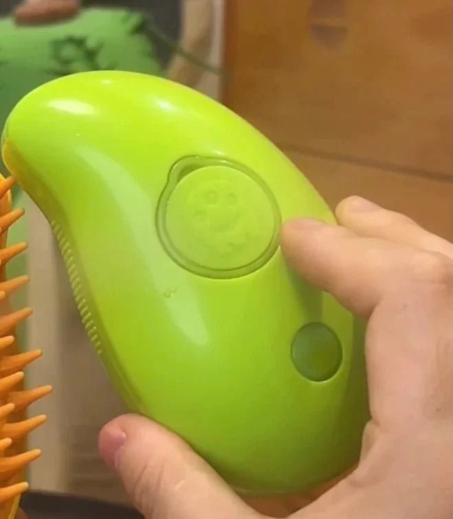 Steamy Brush: Electric Water Spray Pet Grooming Comb 🐾✨ - Zavonix