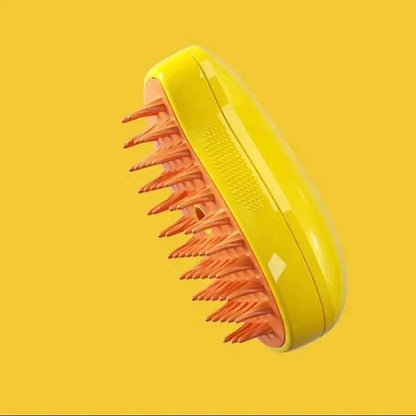 Steamy Brush: Electric Water Spray Pet Grooming Comb 🐾✨ - Zavonix