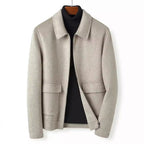STEFANO™ CASHMERE WOOL JACKET (Oatmeal XS) - | Zavonix