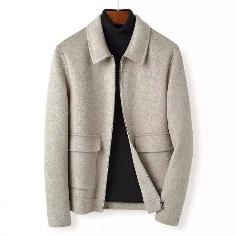 STEFANO™ CASHMERE WOOL JACKET (Oatmeal XS) - | Zavonix