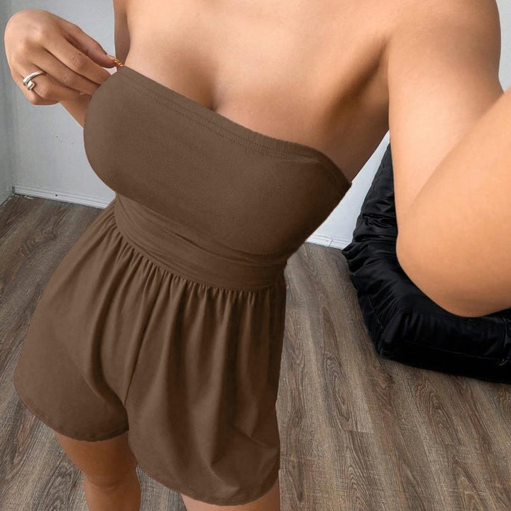 Strapless Contour Jumpsuit Stretch Fit Product Image 03