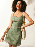 Strapless Summer Dress™ — Own Every Moment with Cool, Confidence - Boosting Elegance (Olive Color S) - | Zavonix