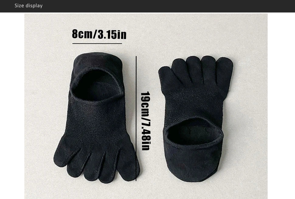 Five - Toe Breathable Socks — Moisture - Wicking Comfort (WHITE ) - | Zavonix