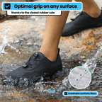 StrideLite Barefoot Shoes — Lightweight Non - Slip Footwear (Grey Women 5 - 5.5 | Men 4.5 | EU 36) - | Zavonix