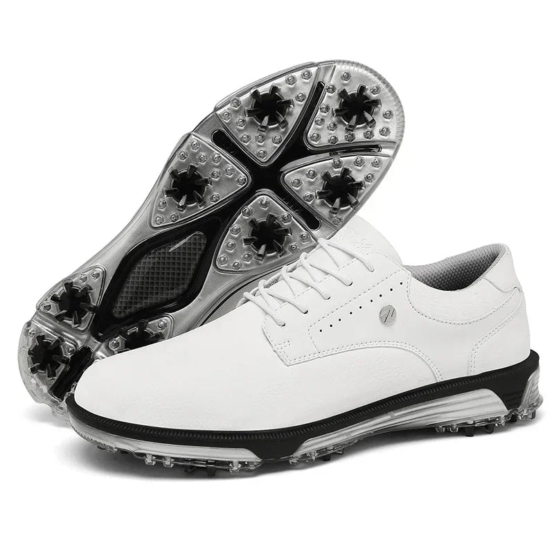 StridePro™ Leather Golf Shoes (Brown 6) - | Zavonix