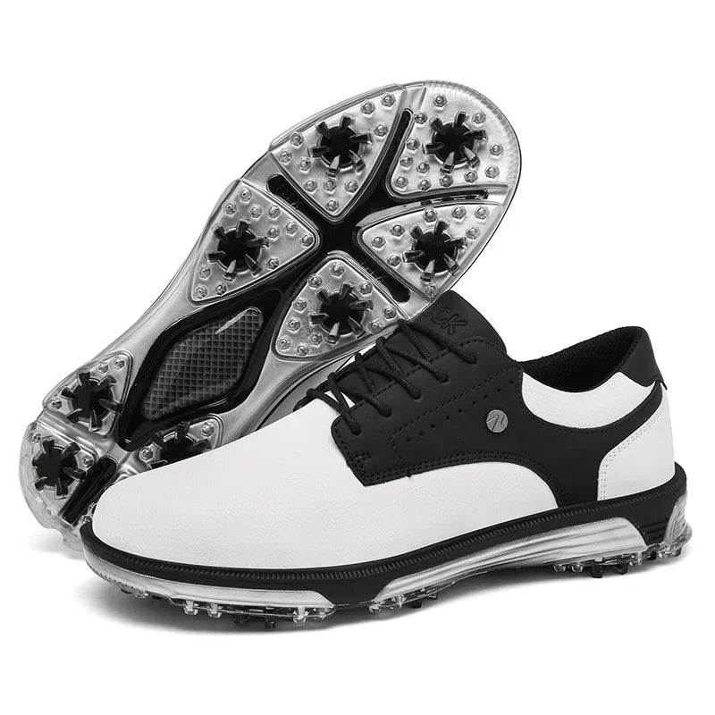 StridePro™ Leather Golf Shoes (Brown 6) - | Zavonix