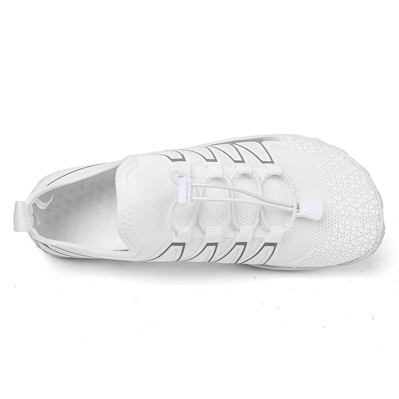 Lightweight Barefoot Shoes — Flexible Breathable Vegan Footwear (Grey Women 5 - 5.5 | Men 4.5 | EU 36) - | Zavonix