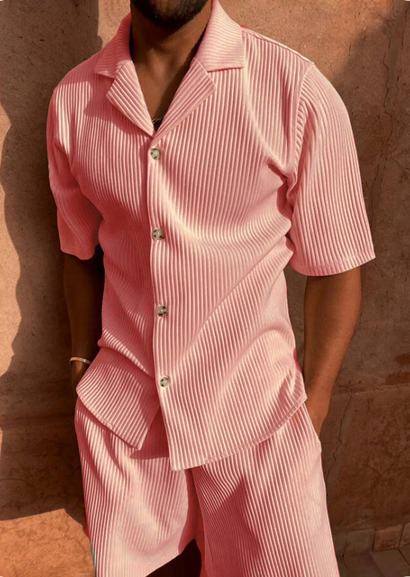 Striped Casual Shorts™ — Look Sharp, Feel Confident, Stay Cool All Day (black S) - | Zavonix