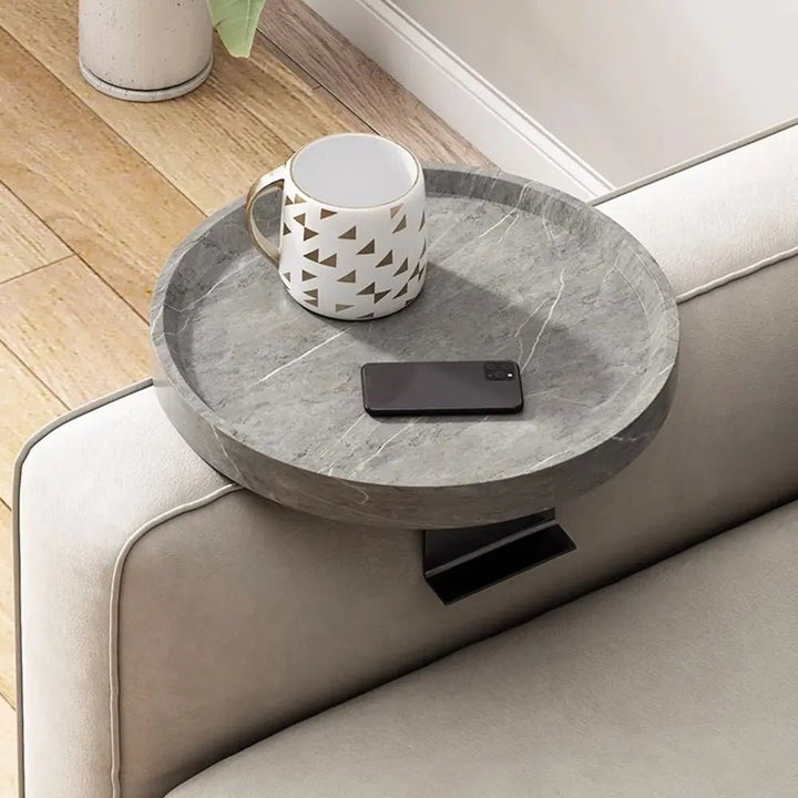 Stylish Armrest Tray with Durable Wooden Surface and Metal Frame – Perfect for Organizing Essentials 3