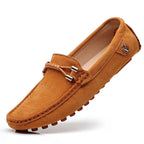 SuedeLux™ Leather Loafers (Black 6) - | Zavonix