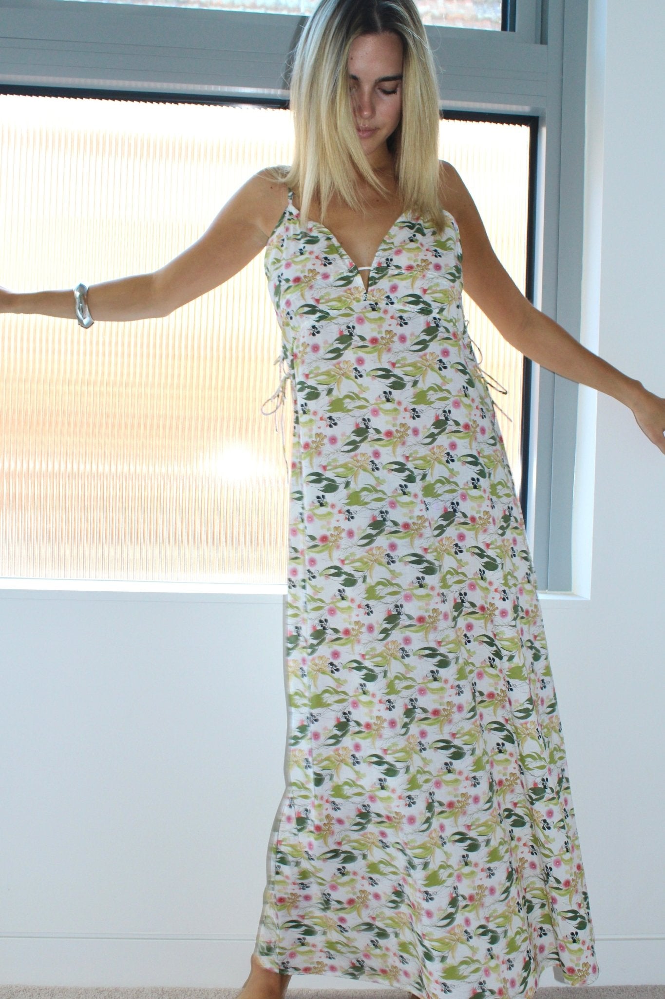 Summer cotton dress™ — Cool, breezy fit with tailored ease (S/M Summer blossom) - dress | Zavonix