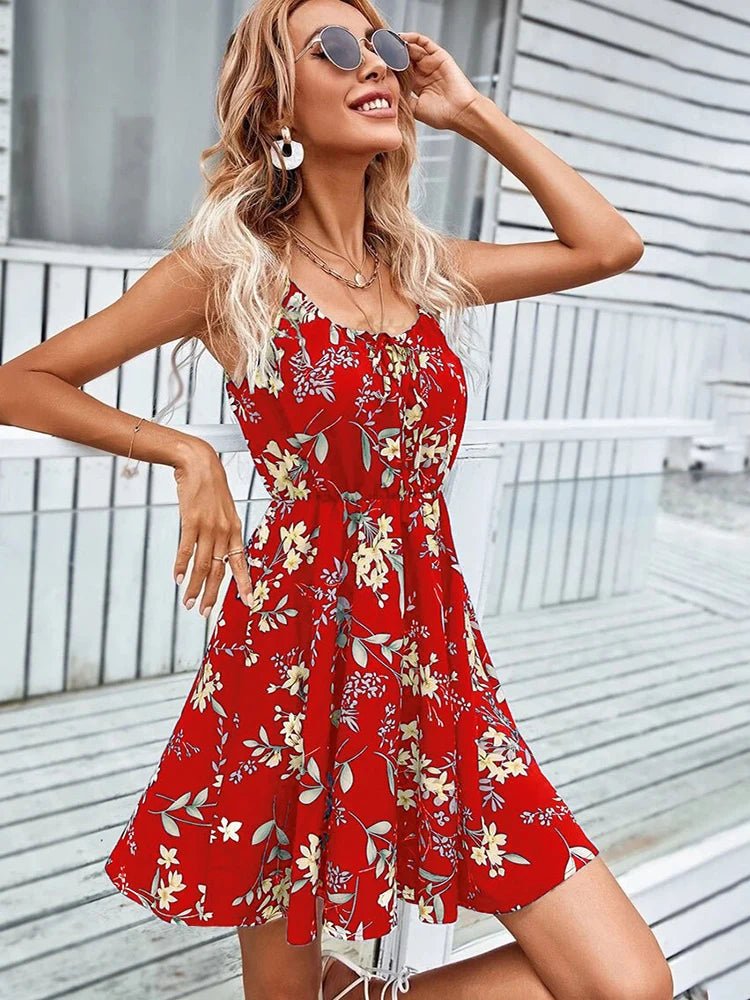 Summer Dream Dress™ — Flaunt Flawless Curves with Featherlight, Head - Turning Elegance (Pink S) - | Zavonix