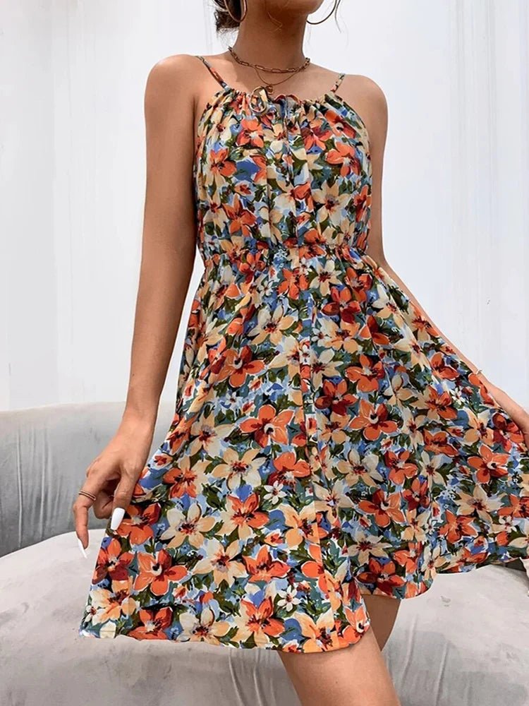 Summer Dream Dress™ — Flaunt Flawless Curves with Featherlight, Head - Turning Elegance (ORANGE RED M) - | Zavonix