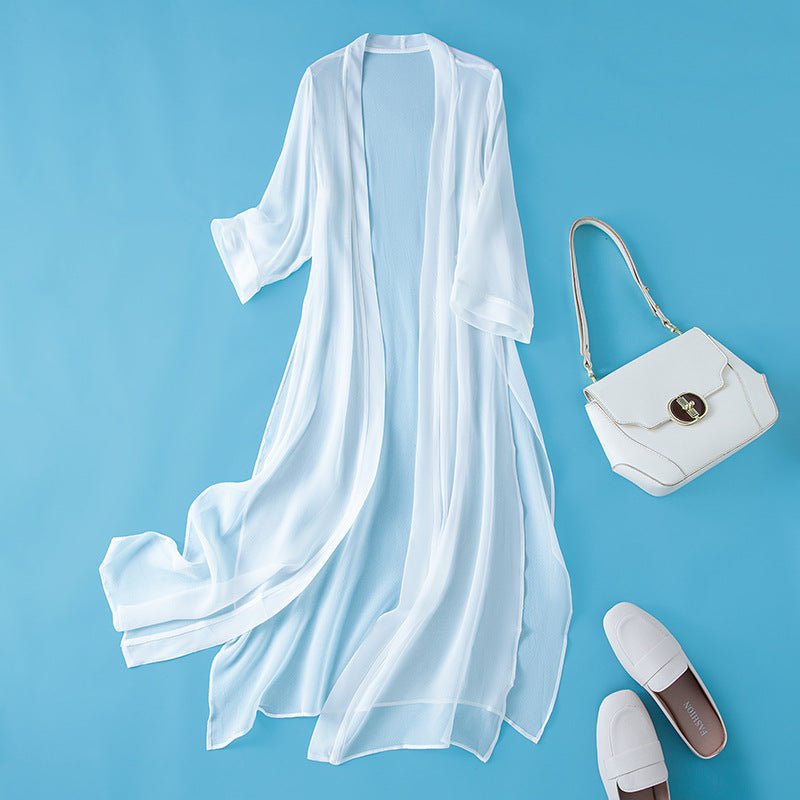 Summer Elegance Slip™ — Float Cool and Confident in Featherlight Silk Luxury (Black XS) - | Zavonix