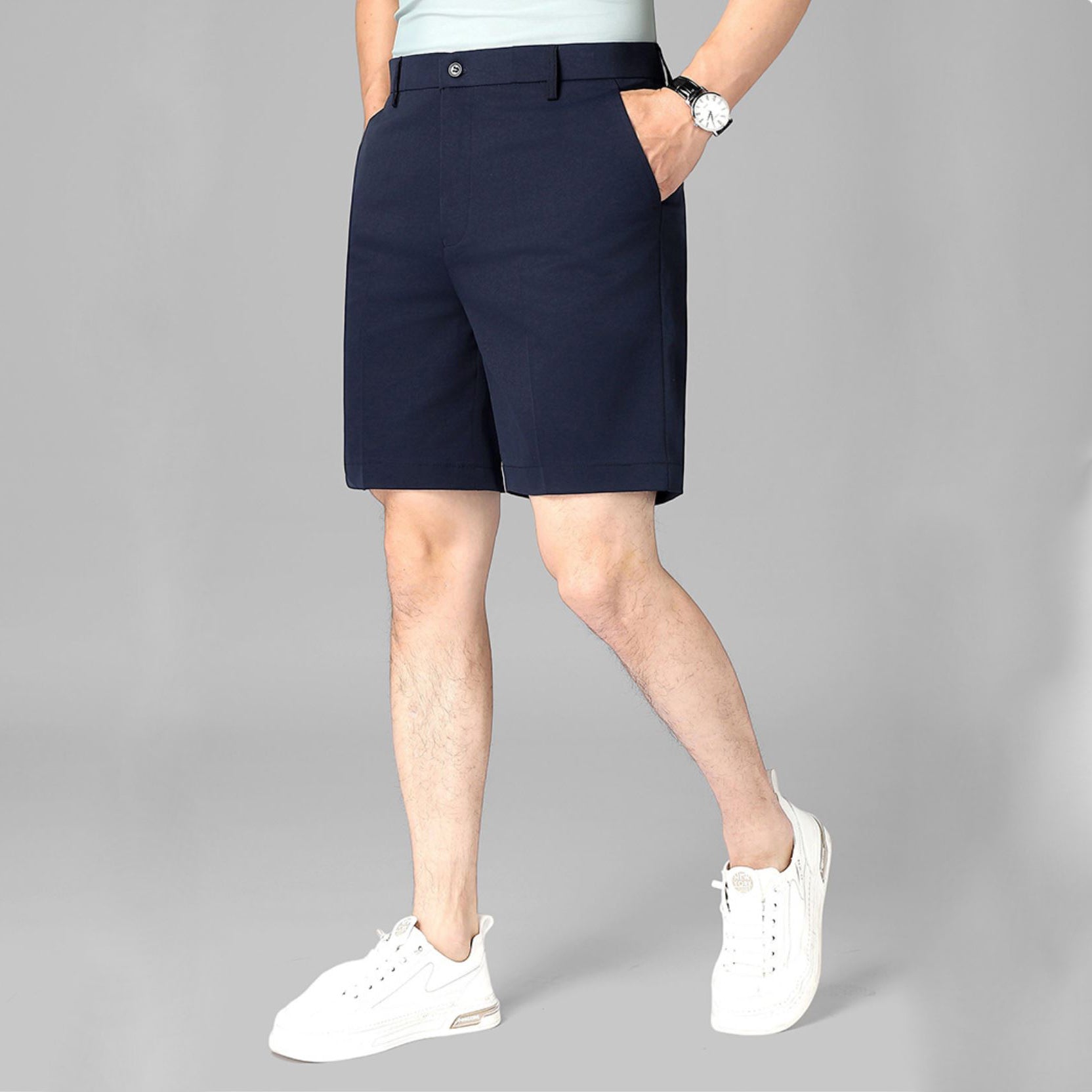 "Svelta Lumina" Custom - Fitted Shorts (Black S) - Shorts | Zavonix