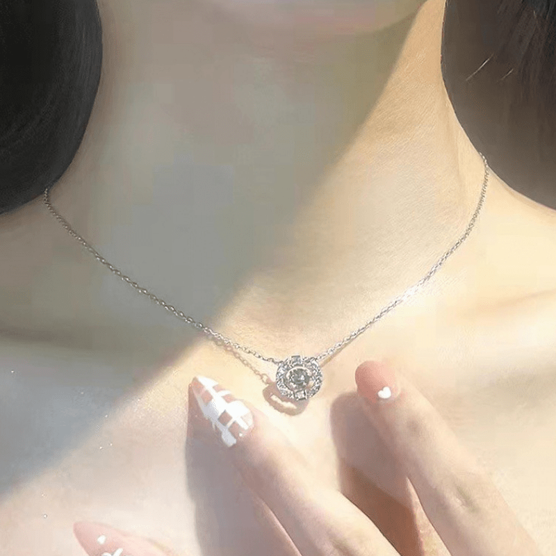 Swaylight Moving Rhinestone Pendant Necklace Product Image 05