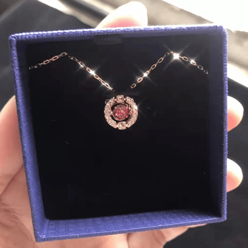 Swaylight Moving Rhinestone Pendant Necklace Product Image 07