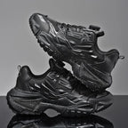 Unisex Running Shoes for Daily Jogging | Lightweight, Breathable Air Mesh, Buckle Strap, Durable Rubber Sole, Stability Support (Black 47) - | Zavonix