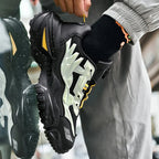 Unisex Running Shoes for Daily Jogging | Lightweight, Breathable Air Mesh, Buckle Strap, Durable Rubber Sole, Stability Support (Beige 47) - | Zavonix