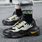 Unisex Running Shoes for Daily Jogging | Lightweight, Breathable Air Mesh, Buckle Strap, Durable Rubber Sole, Stability Support (Black 47) - | Zavonix