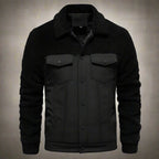"Synthetic Sherpa Jacket" (Dark Blue S) - | Zavonix
