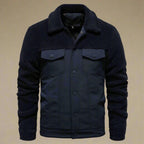 "Synthetic Sherpa Jacket" (Dark Blue S) - | Zavonix