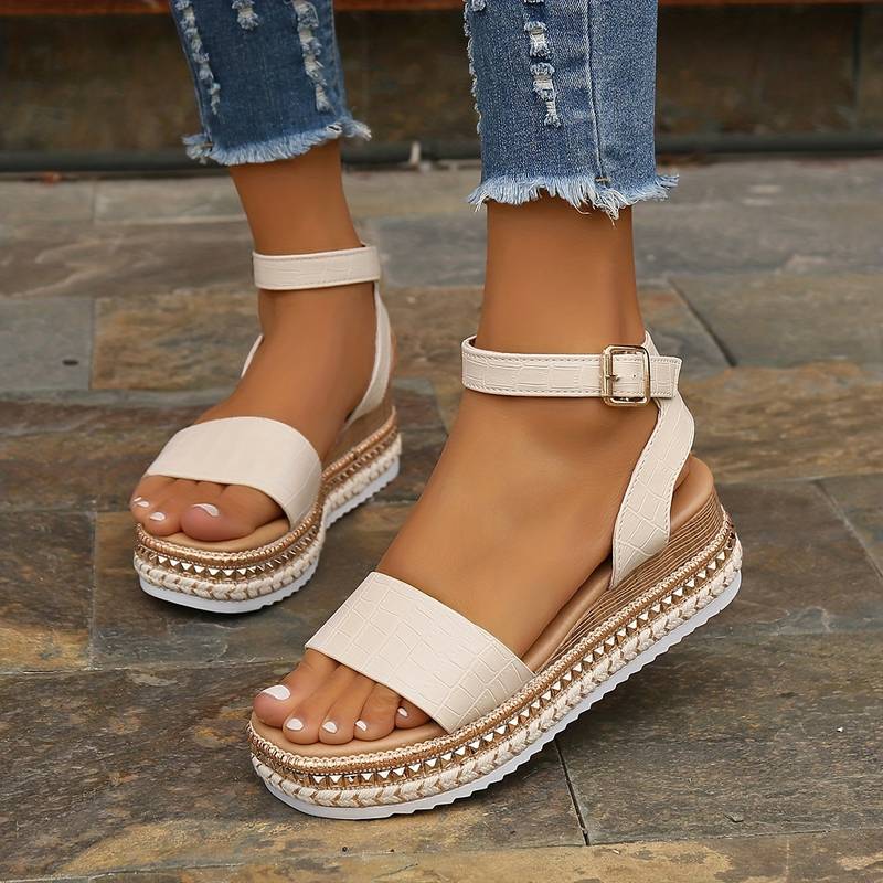 Talia Textured Platform Sandals product image 1