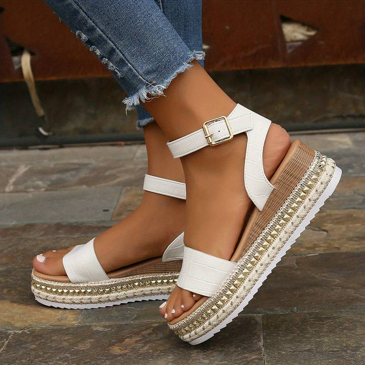 Talia Textured Platform Sandals product image 3