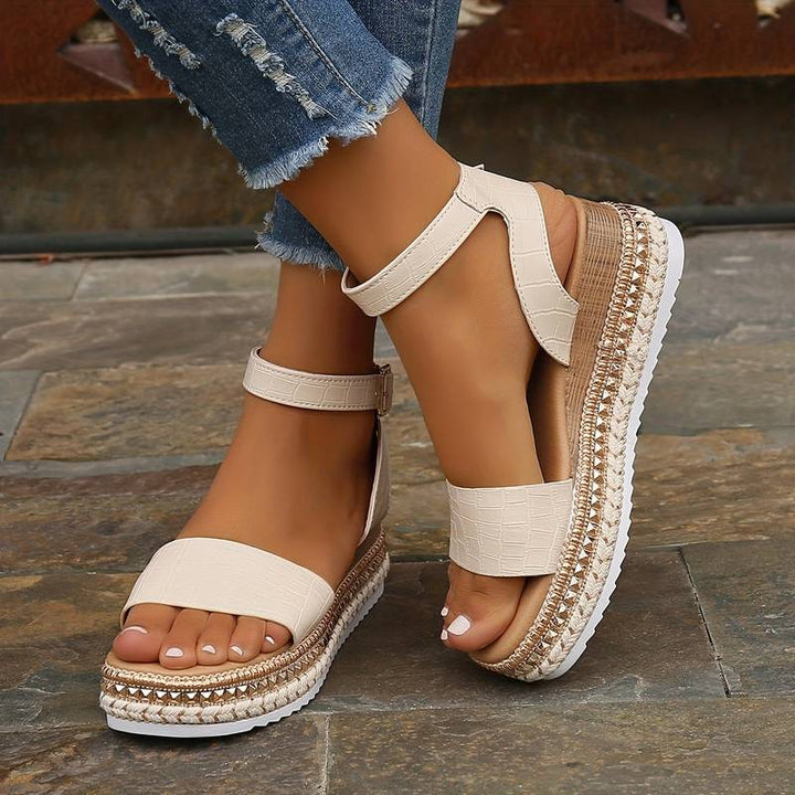 Talia Textured Platform Sandals product image 4