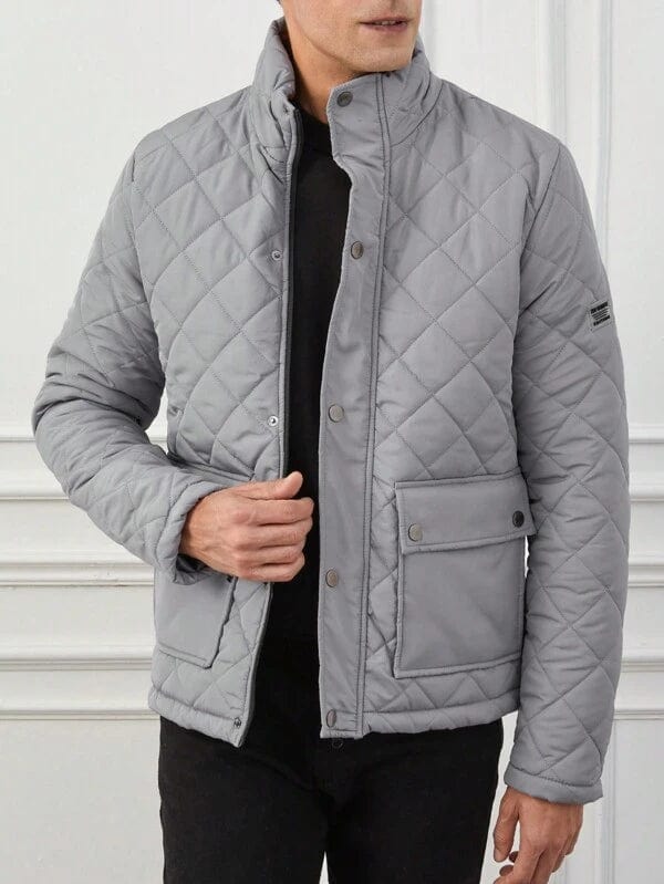 Talon Men's Winter Jacket | Quilted Fabric, High Collar, Versatile 1