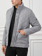Talon Men's Winter Jacket | Quilted Fabric, High Collar, Versatile 3