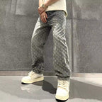 Tapestry Denim Trousers Jeans (Black XS) - | Zavonix