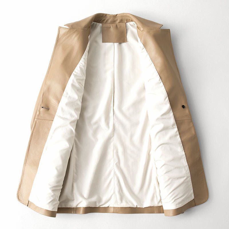 TARA™ LAMBSKIN LEATHER BLAZER (XS ) - | Zavonix