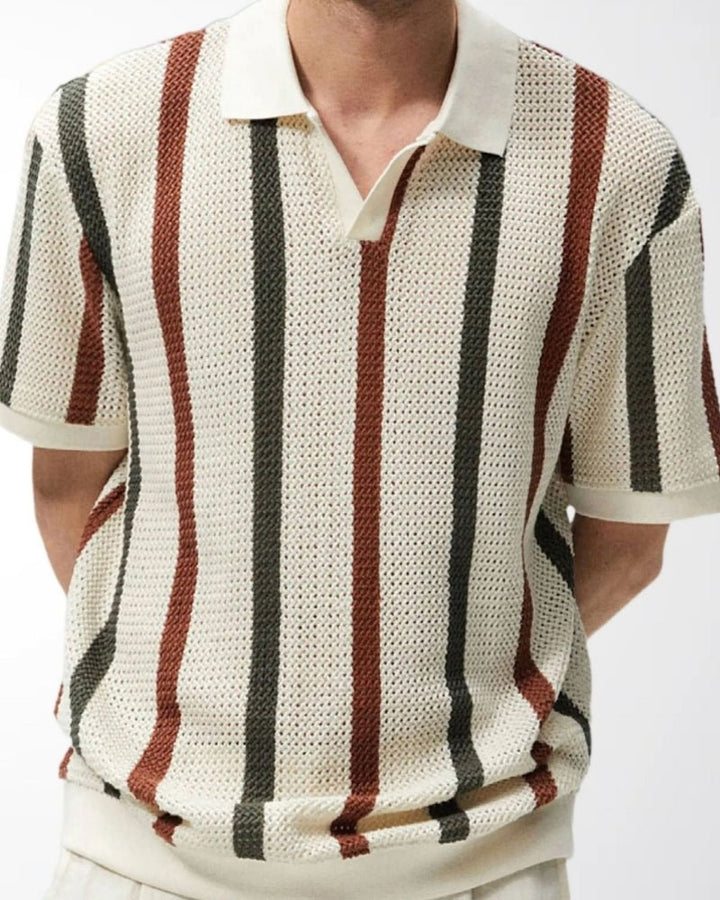 Taveren Pointelle Stripe Polo product image 2