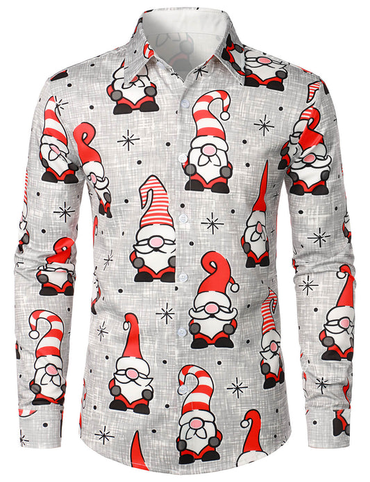 Tavren Gnome Shirt — Men's Stretch Holiday Tee with Wrinkle Resistance - xmas - Zavonix