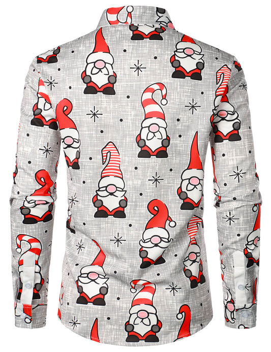 Tavren Gnome Shirt — Men's Stretch Holiday Tee with Wrinkle Resistance - xmas - Zavonix