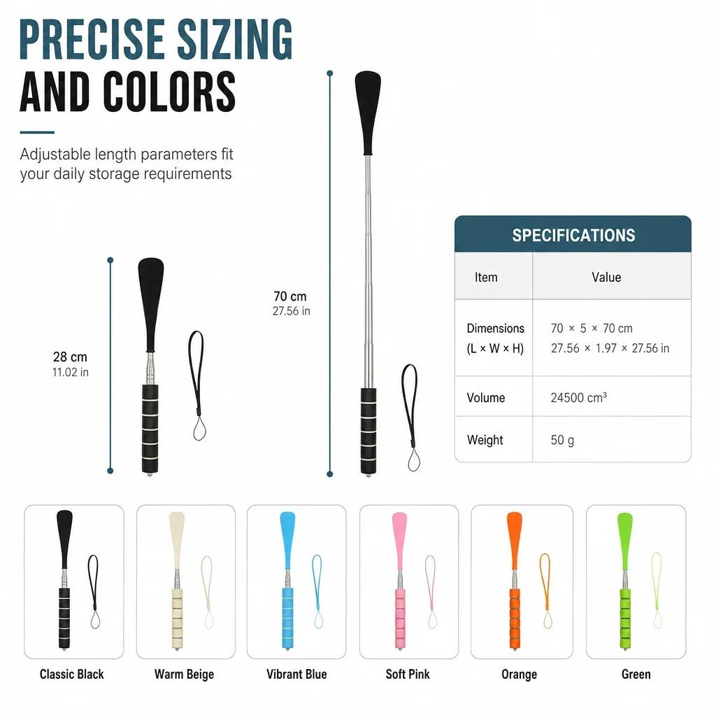 Telescoping Long Handled Shoe Horn Product Image 07