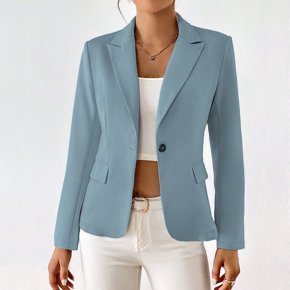 "The Athara" Tailored Blazer (Light blue S) - Women blazer | Zavonix