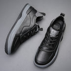The Authentic Leather Footwear (Black 38) - | Zavonix
