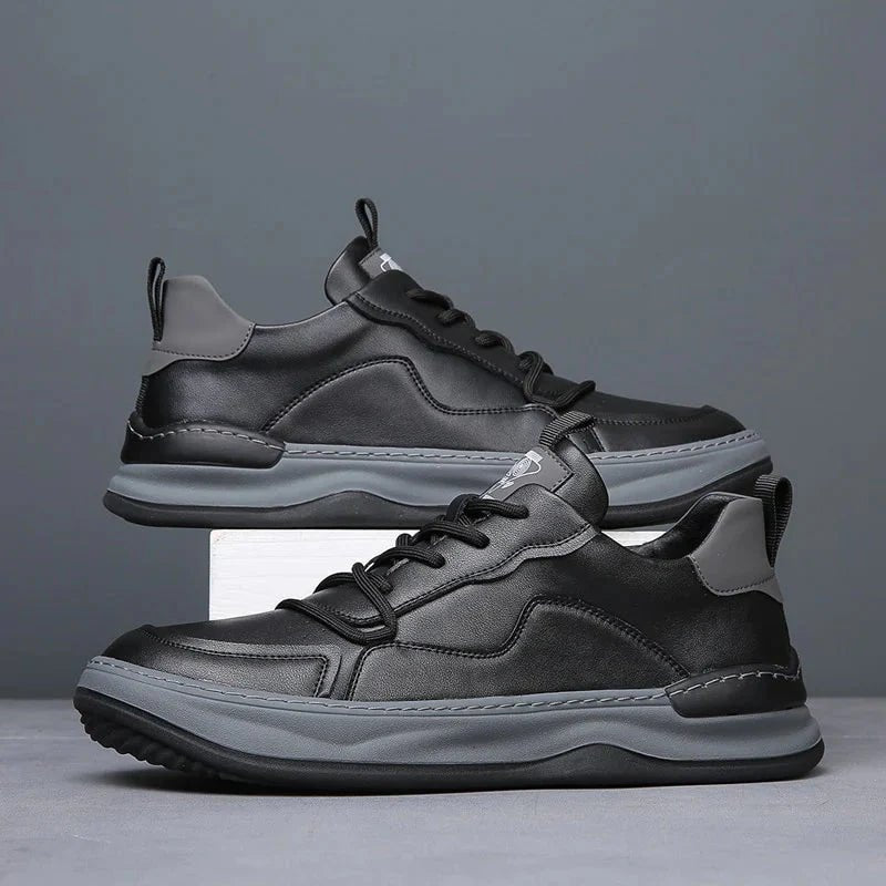 The Authentic Leather Footwear (Black 38) - | Zavonix